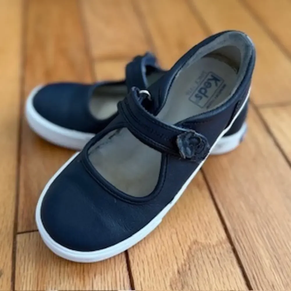 Keds Kids Ella Leather Mary Jane Sneakers - Navy Blue - US Size 11.5M